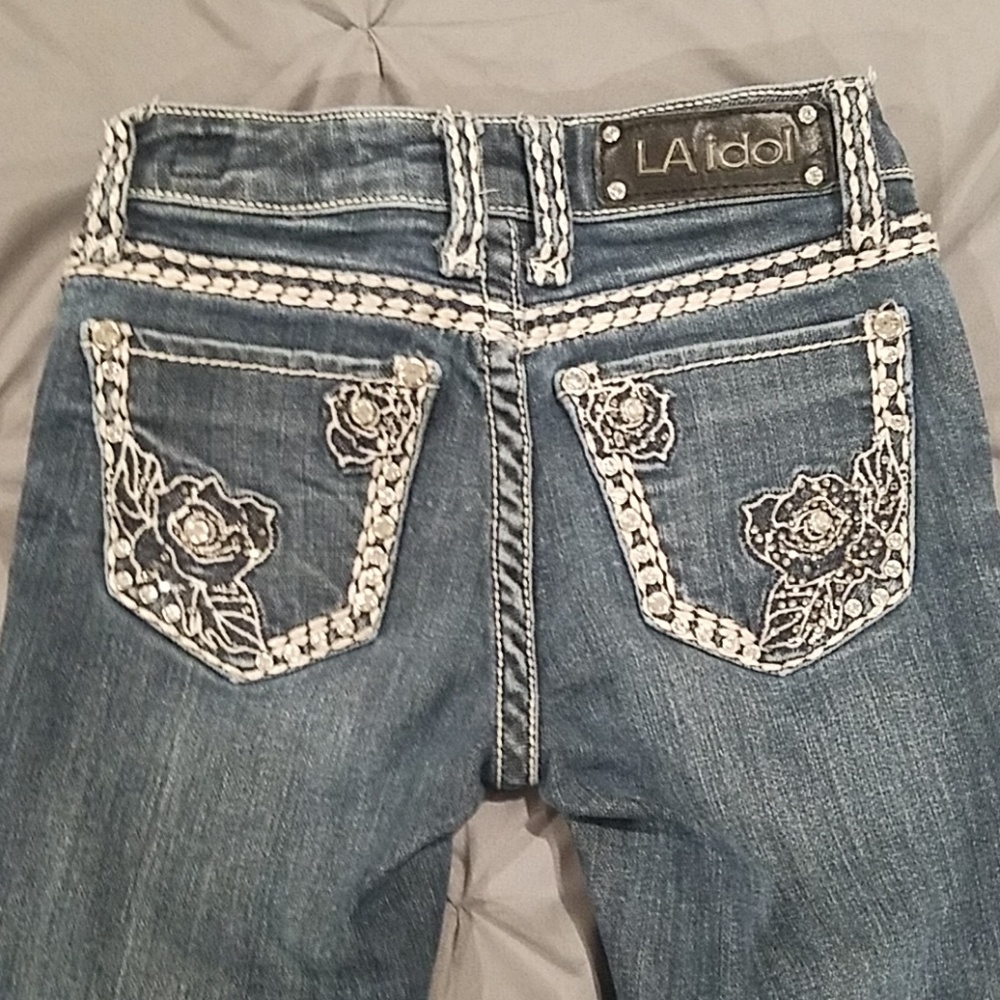 $SOLD$ Girls size 7 L A Idol Jeans